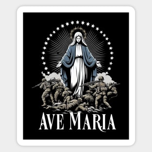 Hail Mary Full of Grace Our Blessed Mother Mary Rosary Magnet